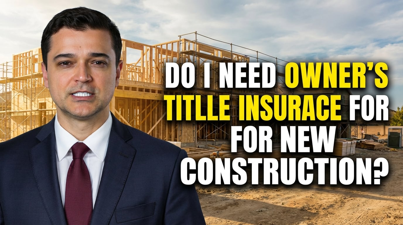 Do I need owner's title insurance for new construction?