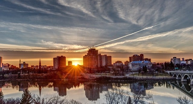 sunset, saskatoon, landscape
