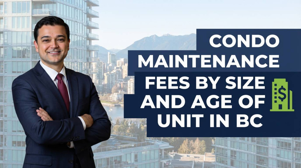 Condo Maintenance Fees by Size and Age of Unit: Avg Strata Fees BC