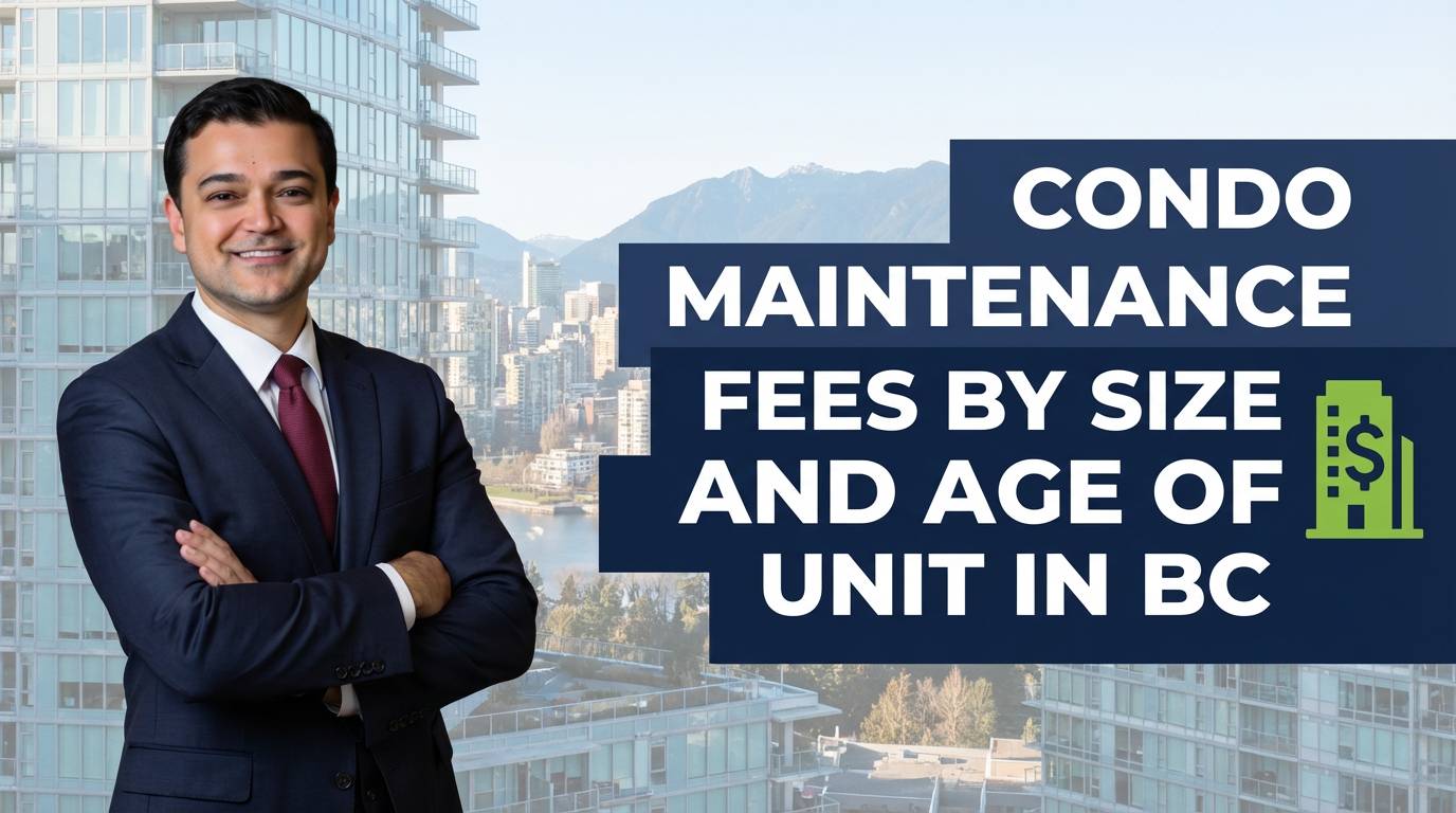 Condo Maintenance Fees by Size and Age of Unit: Avg Strata Fees BC