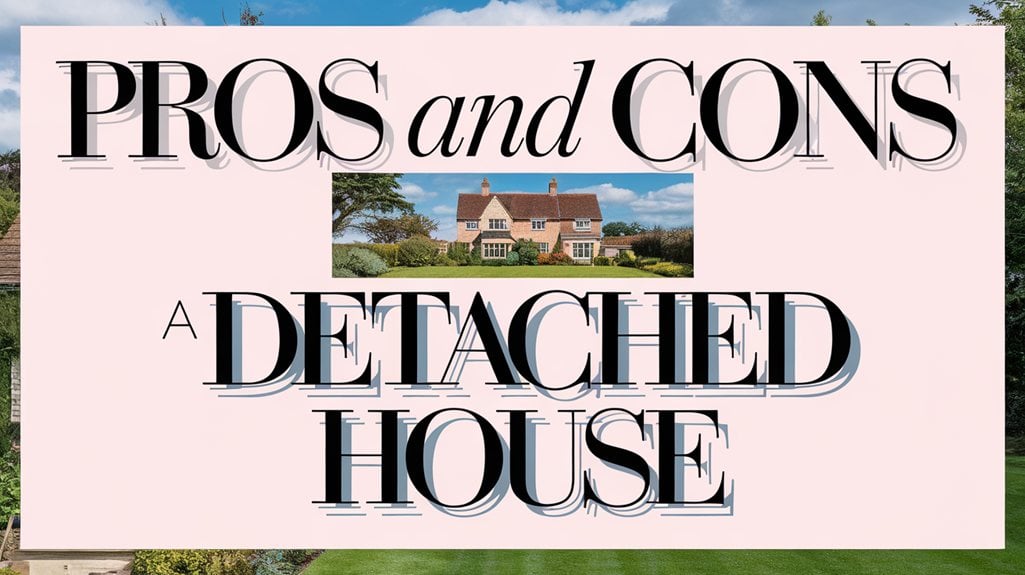 detached house advantages and disadvantages