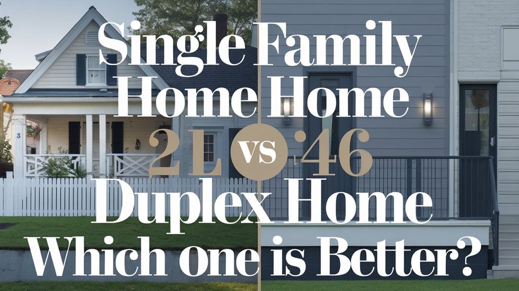 home comparison single vs duplex