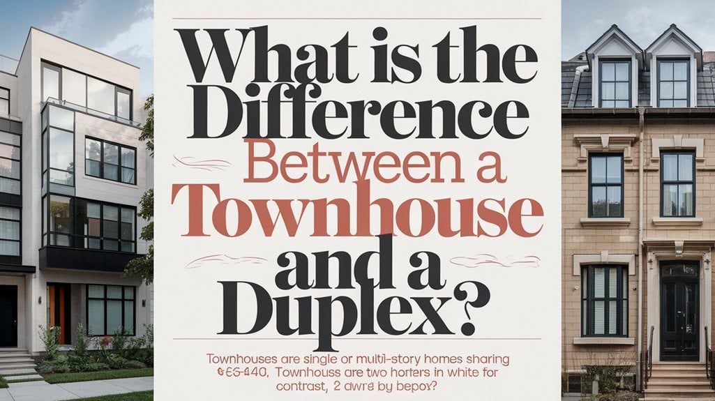 What Is the Difference Between a Townhouse and a Duplex?