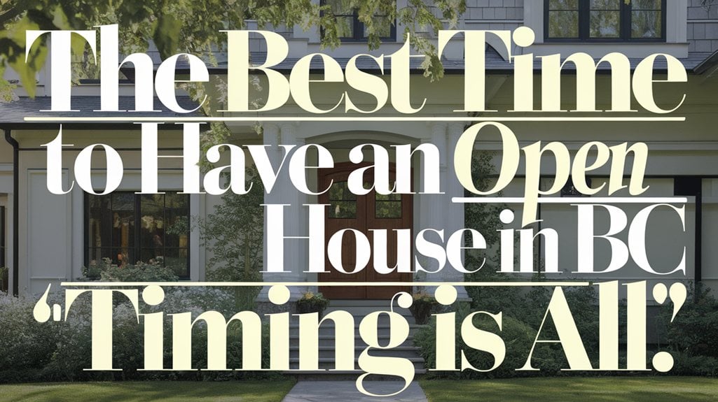 The Best Time to Have an Open House in BC