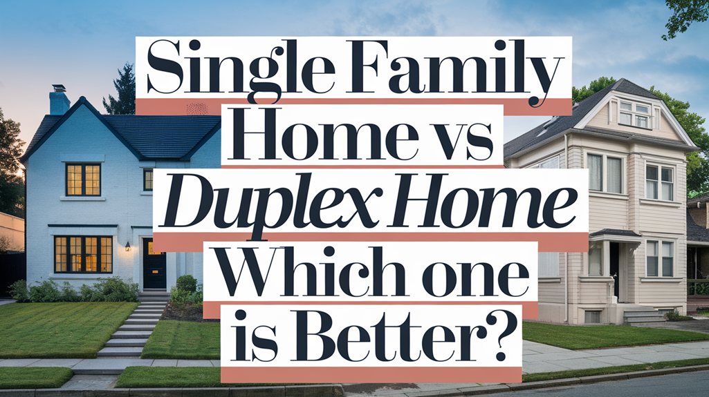 Single Family Home Vs Duplex Home