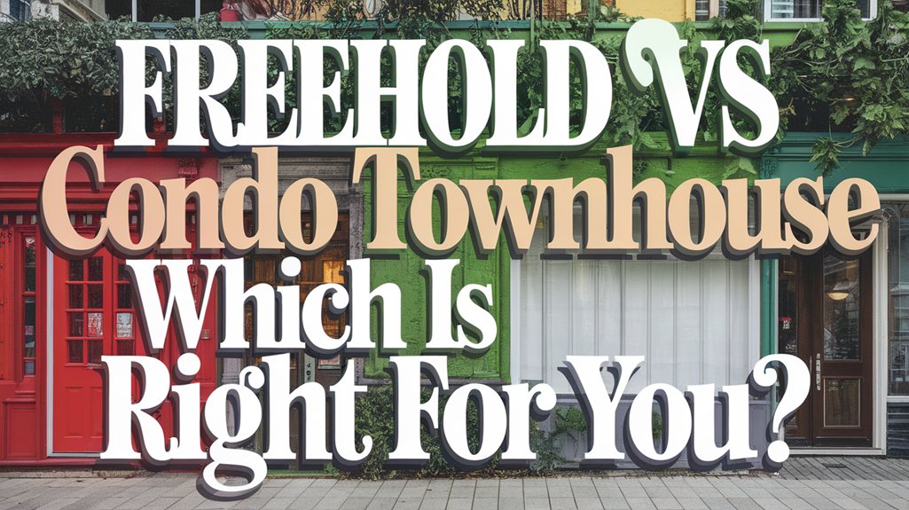 Freehold Vs Condo Townhouse: Which Is Right for You?