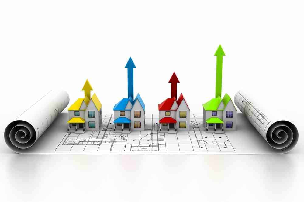 difference between average and median real estate prices