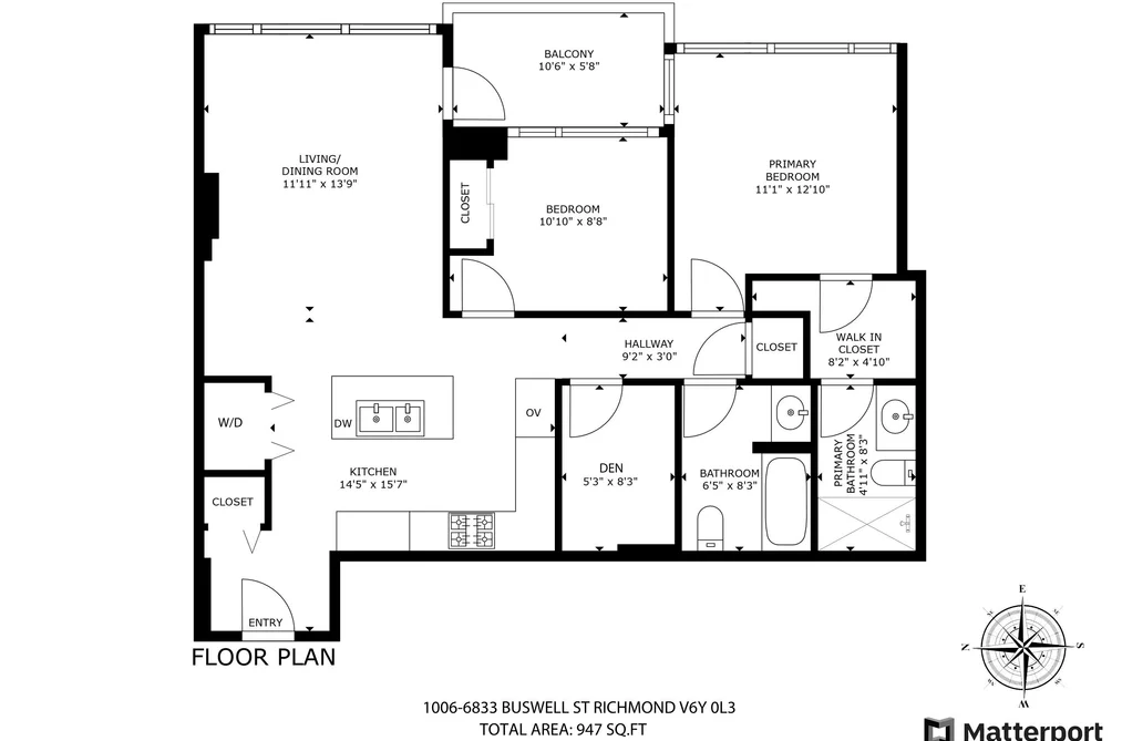 Condo for sale at 1006 6833 Buswell Street Richmond British Columbia - MLS: R3075517