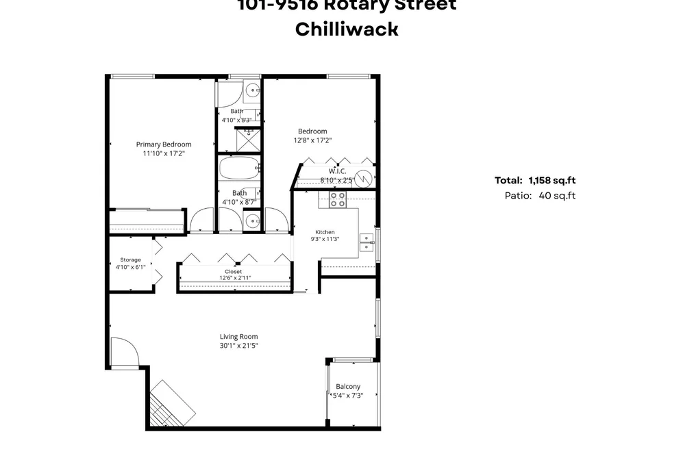101 9516 ROTARY STREET, Chilliwack BC V2P 2W5, Chilliwack BC — Residential for Sale — Photo 5 of 20