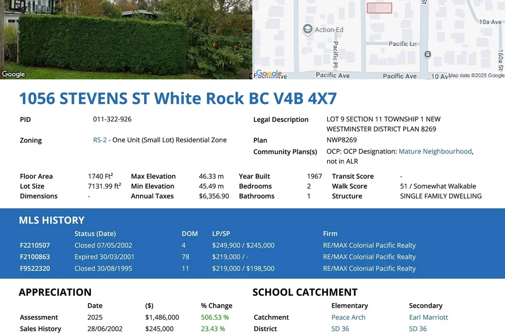1056 STEVENS STREET, White Rock BC V4B 4X7, White Rock BC — Residential for Sale - Photo 5
