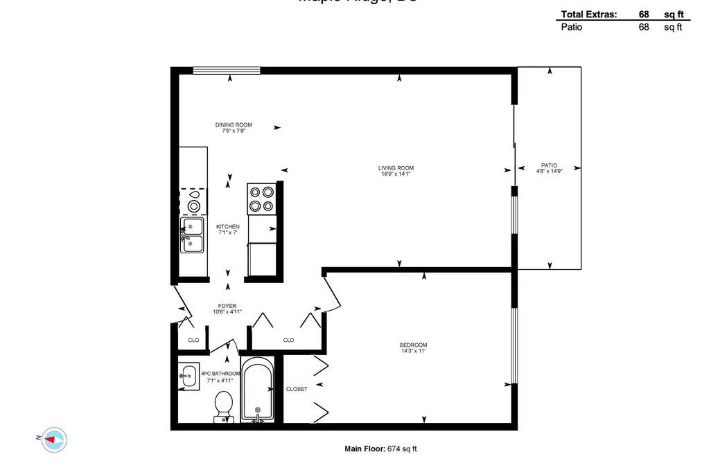 107 12096 222 STREET, Maple Ridge BC V2X 5W1, Maple Ridge BC — Residential for Sale - Photo 3