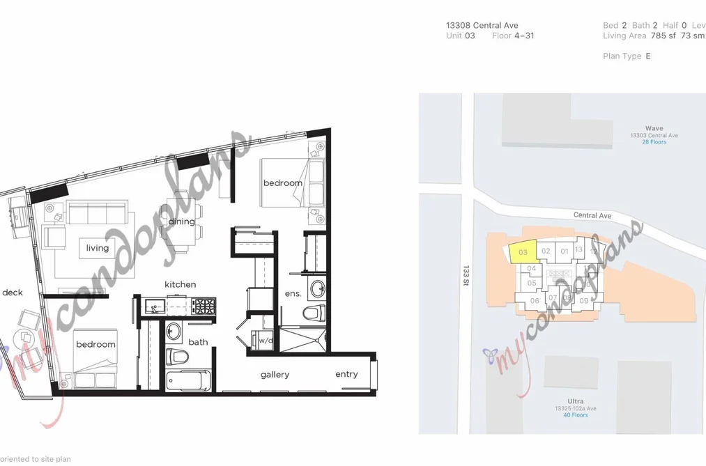 1103 13308 CENTRAL AVENUE, Surrey BC V3T 0M4, Surrey BC — Residential for Sale - Photo 2