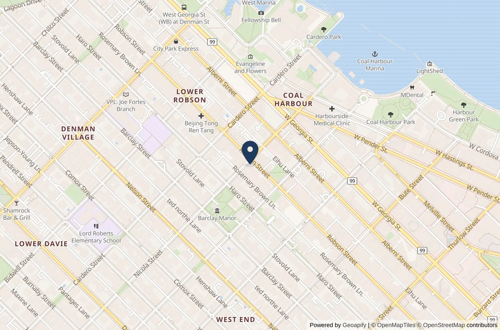 Condo for sale at 1103 1482 Robson Street Vancouver British Columbia - MLS: R3146805