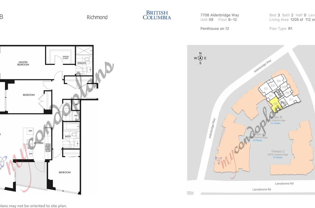 1109 7708 ALDERBRIDGE WAY, Richmond BC V6X 0P9, Richmond BC — Residential for Sale - Photo 2