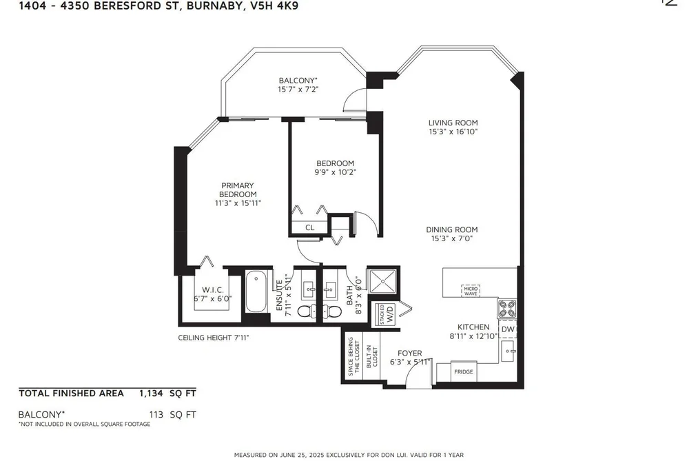 1404 4350 BERESFORD STREET, Burnaby BC V5H 4K9, Burnaby BC — Residential for Sale — Photo 16 of 24