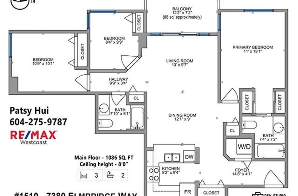 1510 7380 ELMBRIDGE WAY, Richmond BC V6X 4A1, Richmond BC — Residential for Sale - Photo 2