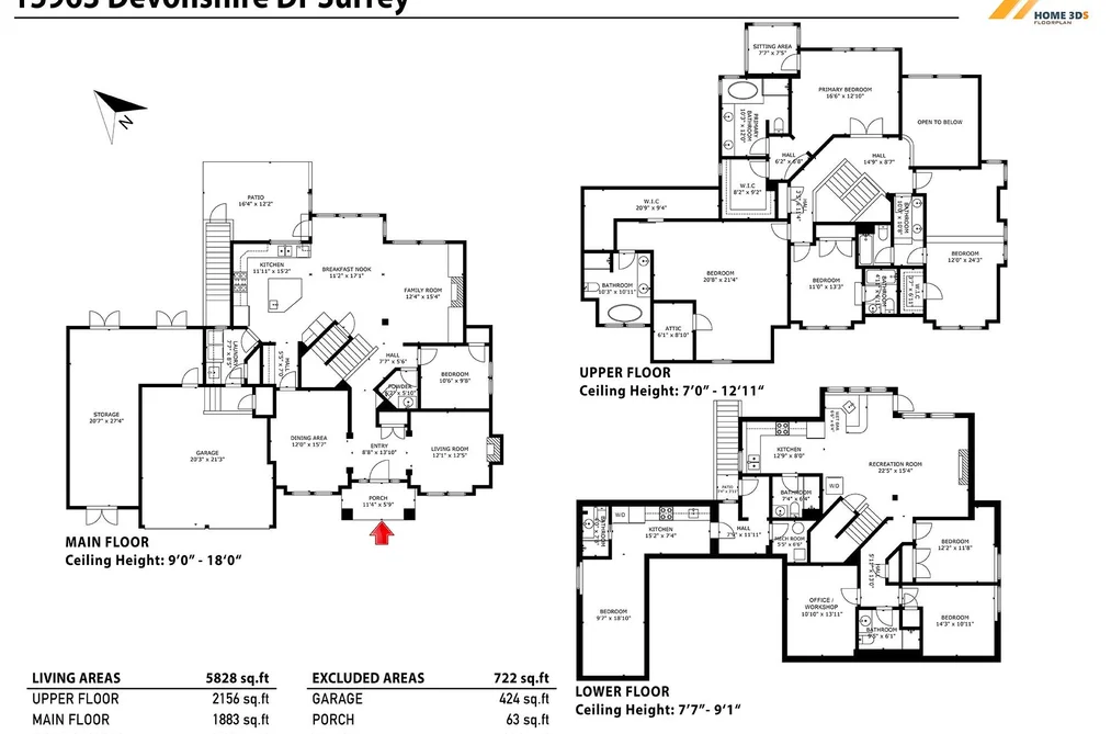 15963 DEVONSHIRE DRIVE, Surrey BC V3Z 0M2, Surrey BC — Residential for Sale - Photo 2