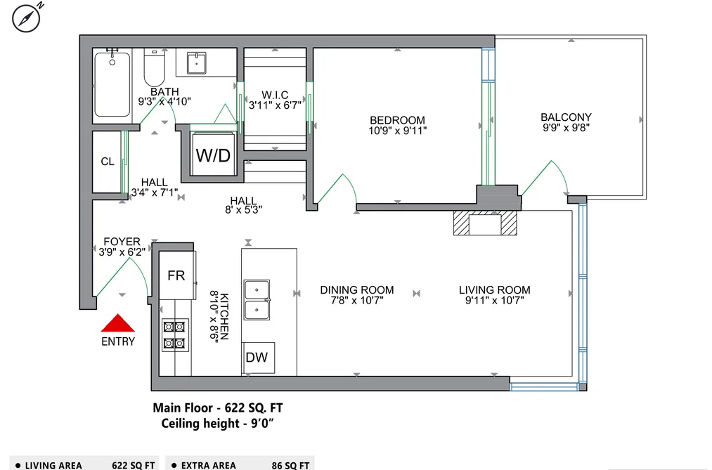Condo for sale at 1606 7088 18th Avenue Burnaby British Columbia - MLS: R3084293