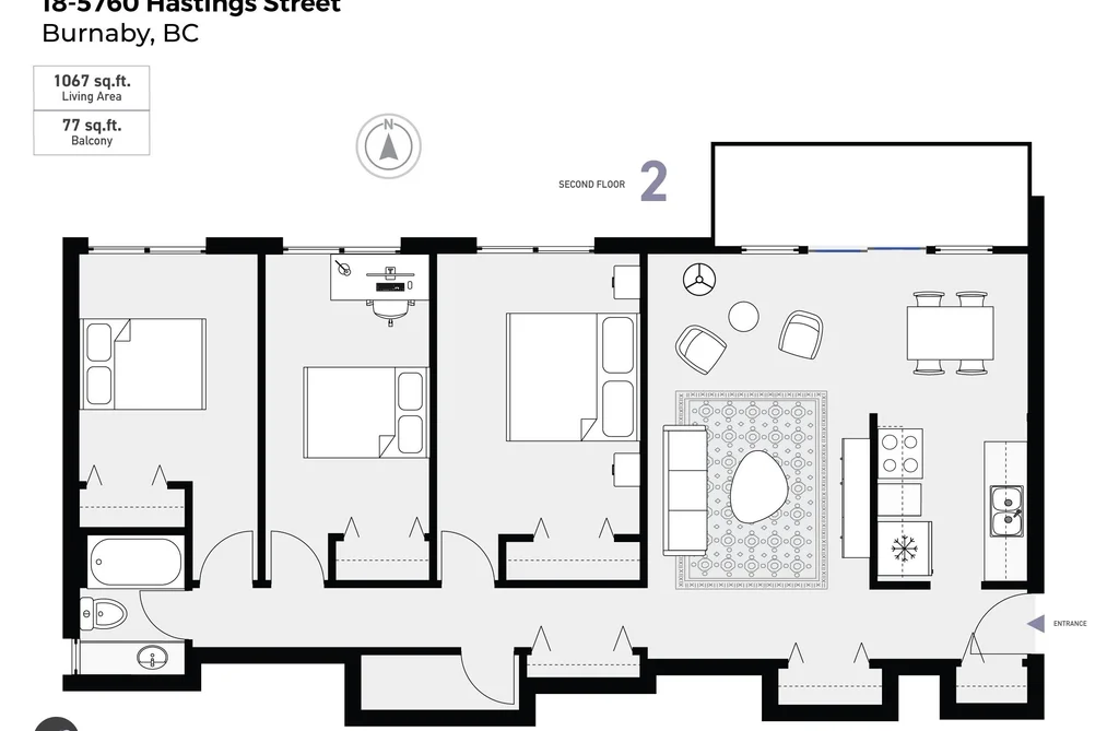 Condo for sale at 18 5760 Hastings Street Burnaby British Columbia - MLS: R3112013