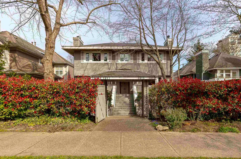 Townhouse for sale at 1815 W 14th Avenue Vancouver British Columbia - MLS: R3126246