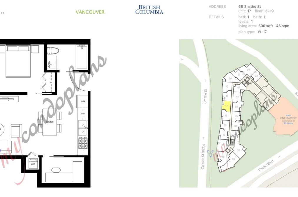 1817 68 SMITHE STREET, Vancouver BC V6B 0P4, Vancouver BC — Residential for Sale - Photo 6