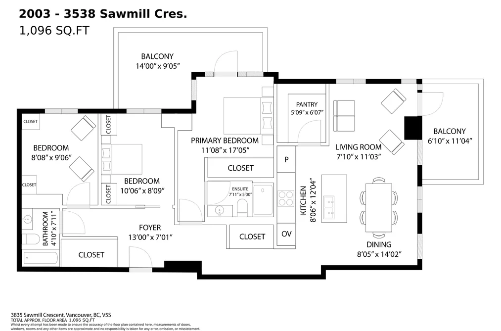 2003 3538 SAWMILL CRESCENT, Vancouver BC V5S 0J8, Vancouver BC — Residential for Sale - Photo 3