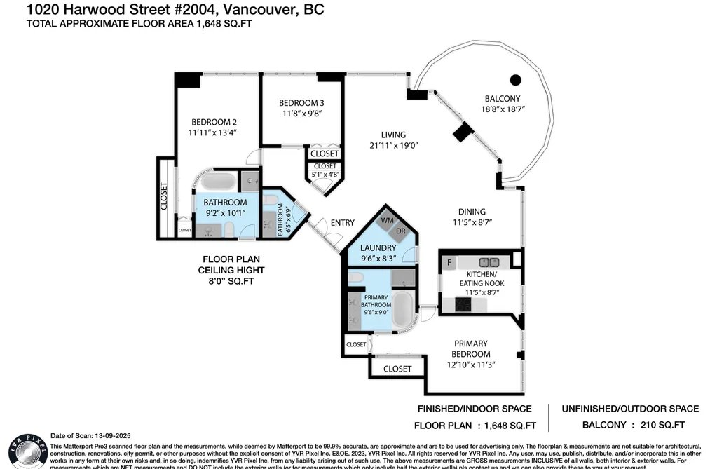 Condo for sale at 2004 1020 Harwood Street Vancouver British Columbia - MLS: R3099914