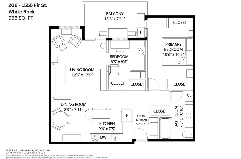 206 1555 FIR STREET, White Rock BC V4B 4B6, White Rock BC — Residential for Sale — Photo 25 of 25