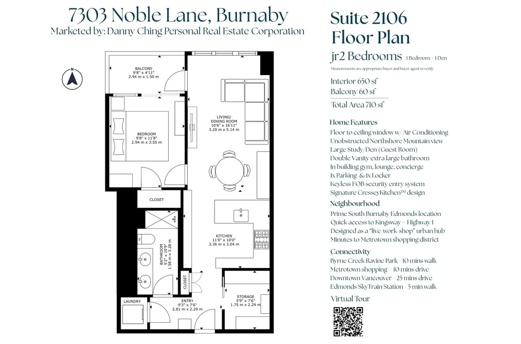 2106 7303 NOBLE LANE, Burnaby BC V3N 0H2, Burnaby BC — Residential for Sale - Photo 2