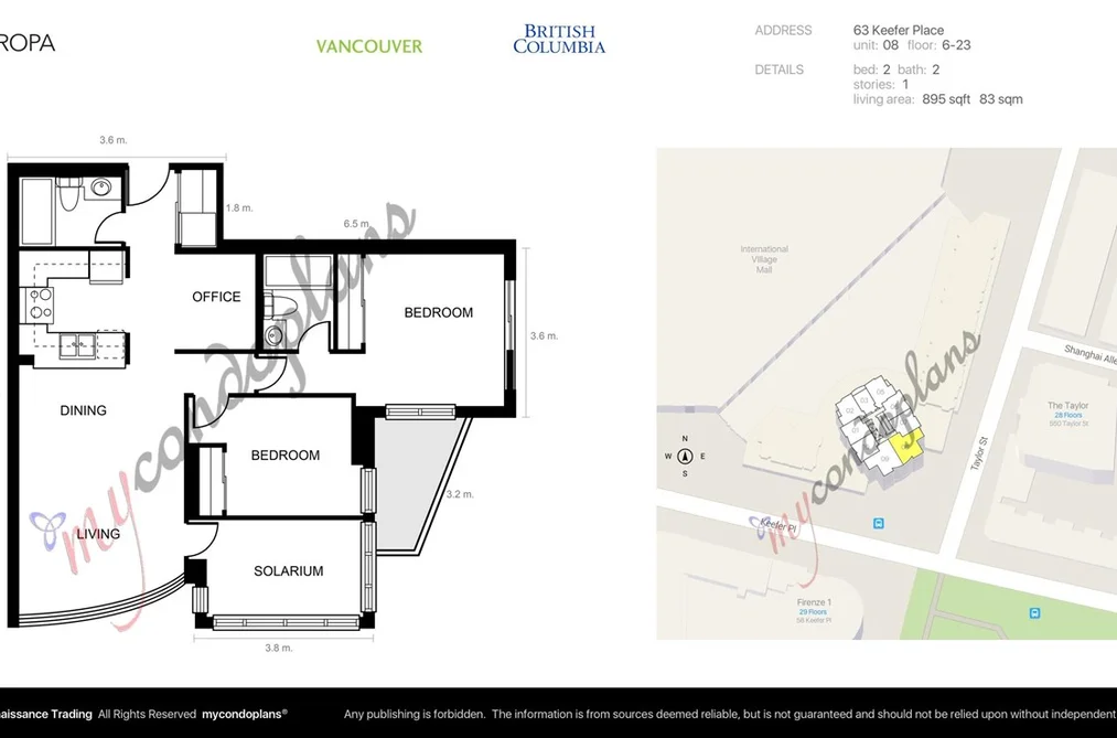 2108 63 KEEFER PLACE, Vancouver BC V6B 6N6, Vancouver BC — Residential for Sale - Photo 2