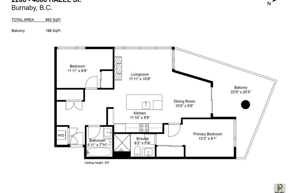 2208 4808 HAZEL STREET, Burnaby BC V5H 0A2, Burnaby BC — Residential for Sale - Photo 4