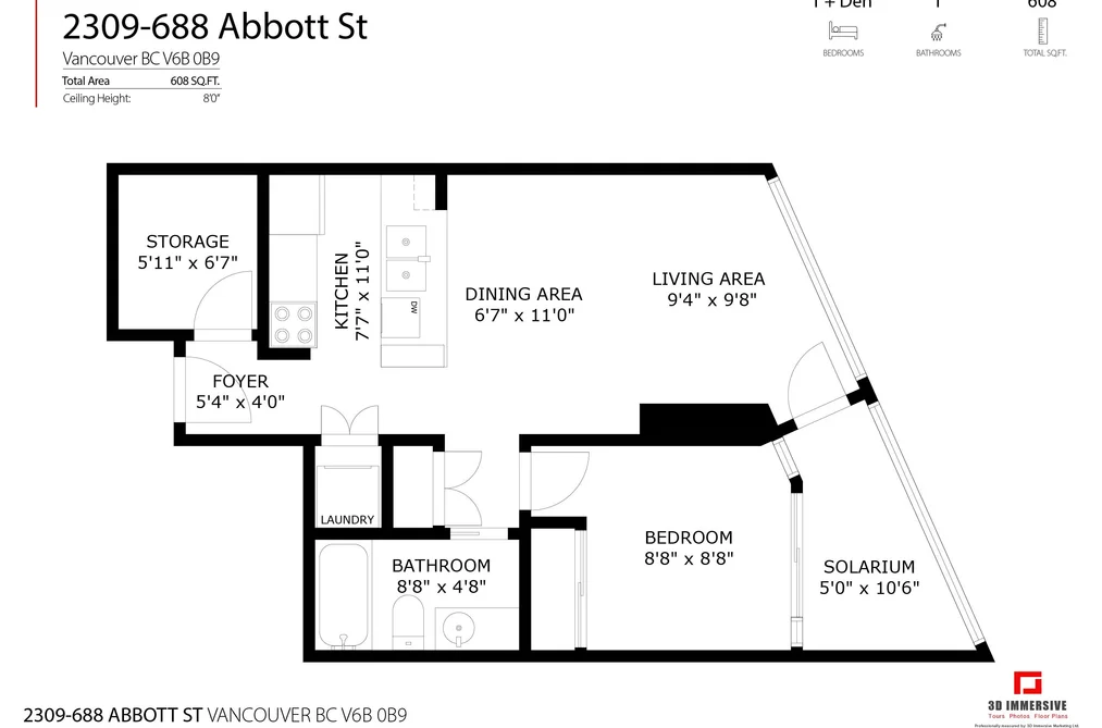 2309 688 ABBOTT STREET, Vancouver BC V6B 0B9, Vancouver BC — Residential for Sale - Photo 2