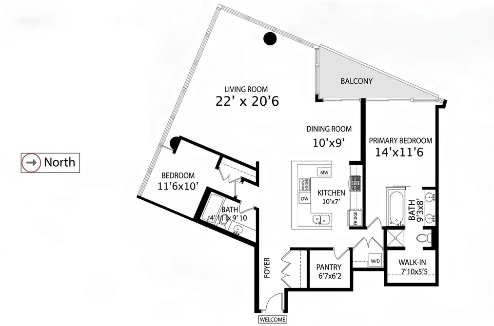 2403 1077 CORDOVA ST W, Vancouver BC V6C 2C6, Vancouver BC — Residential for Sale - Photo 2