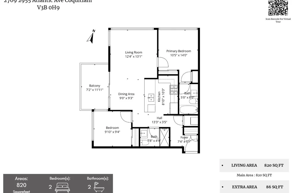 2709 2955 ATLANTIC AVENUE, Coquitlam BC V3B 0H9, Coquitlam BC — Residential for Sale - Photo 2