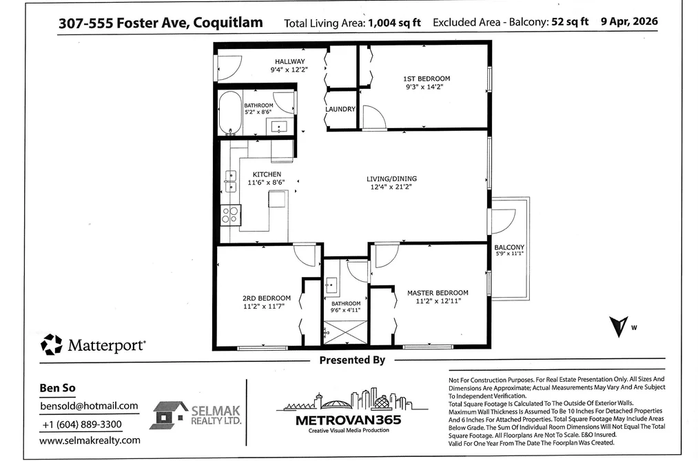 307 555 FOSTER AVENUE, Coquitlam BC V3J 0B6, Coquitlam BC — Residential for Sale - Photo 2