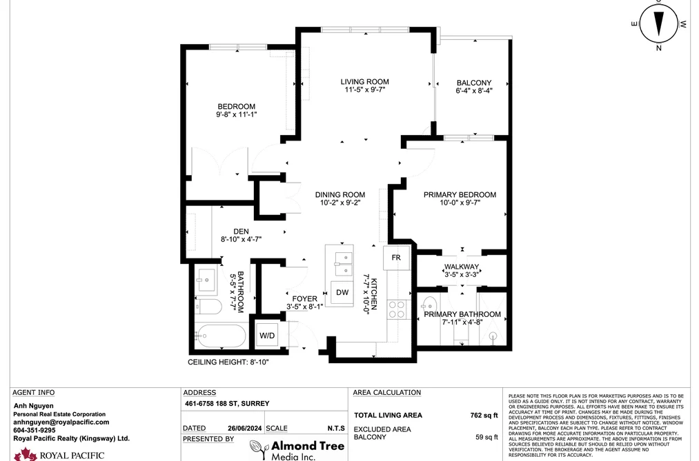 Condo for sale at 461 6758 188 Street Surrey British Columbia - MLS: R3147035