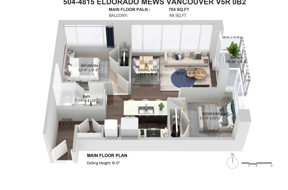 504 4815 ELDORADO MEWS, Vancouver BC V5R 0B2, Vancouver BC — Residential for Sale - Photo 2