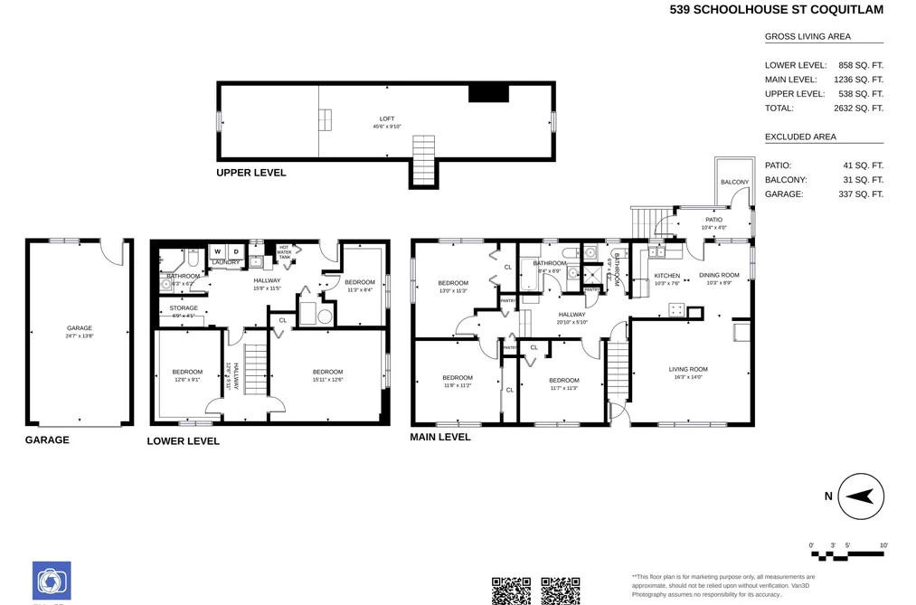 539 SCHOOLHOUSE STREET, Coquitlam BC V3J 5N8, Coquitlam BC — Residential for Sale — Photo 33 of 33