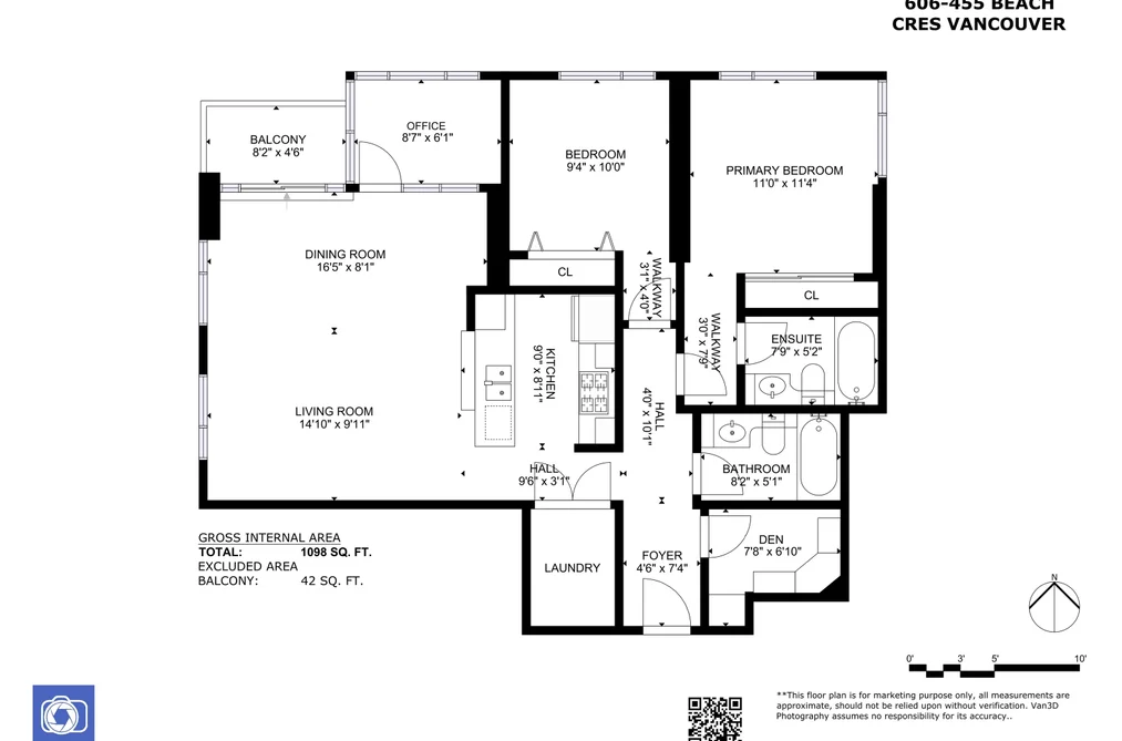 606 455 BEACH CRESCENT, Vancouver BC V6Z 3E5, Vancouver BC — Residential for Sale - Photo 2