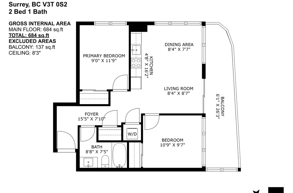 608 13685 102 AVENUE, Surrey BC V3T 0S2, Surrey BC — Residential for Sale — Photo 27 of 27