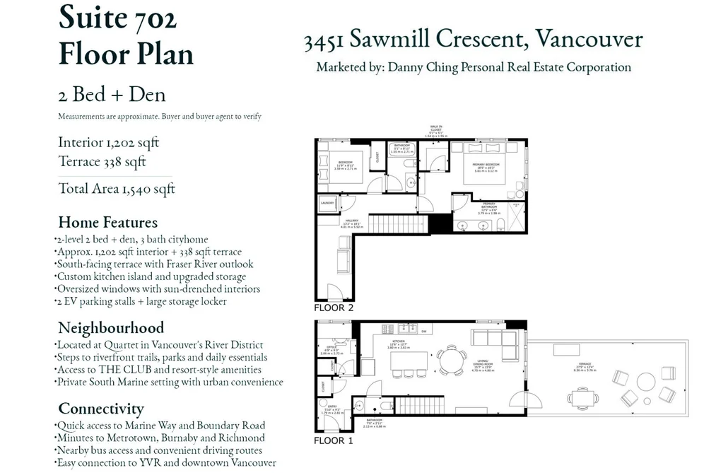 702 3451 SAWMILL CRESCENT, Vancouver BC V5S 0H3, Vancouver BC — Residential for Sale - Photo 2
