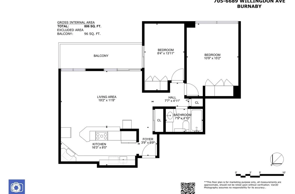 705 6689 WILLINGDON AVENUE, Burnaby BC V5H 3Y8, Burnaby BC — Residential for Sale - Photo 3