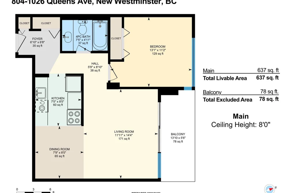 804 1026 QUEENS AVENUE, New Westminster BC V3M 6B2, New Westminster BC — Residential for Sale — Photo 5 of 35