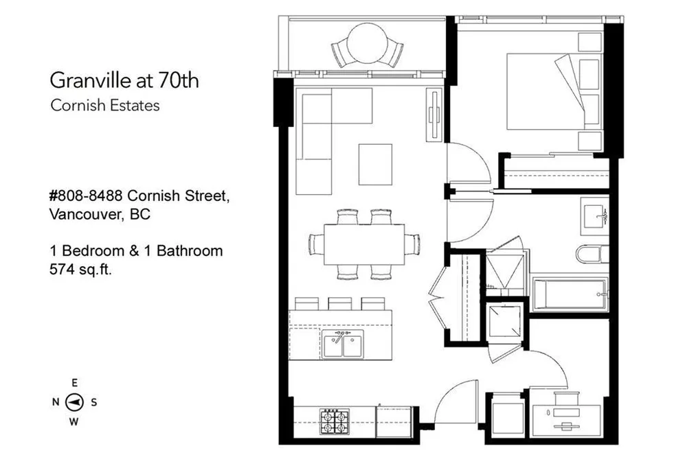 8488 Cornish St Unit 808, Vancouver, BC - MLS: R3169809