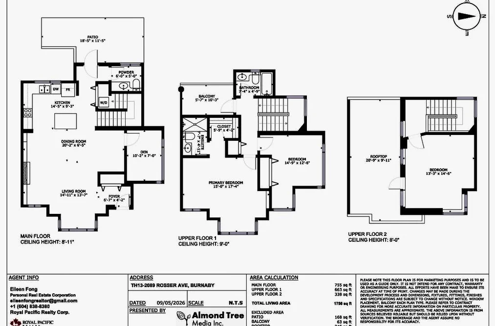 TH13 2089 ROSSER AVENUE, Burnaby BC V5C 5E2, Burnaby BC — Residential for Sale - Photo 3